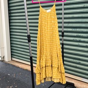 Ladies sunshine yellow cotton sundress